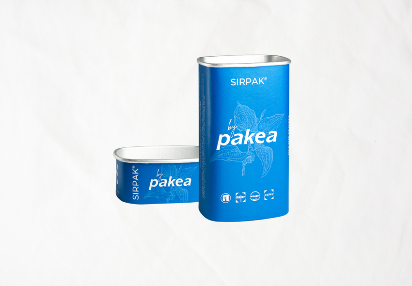 Auf SIRPAK®-Produktionslinien für Kanisterkörper hergestellte Kanisterkörper aus Verbundmaterial in kundenspezifischen Formen für innovative Verpackungslösungen.